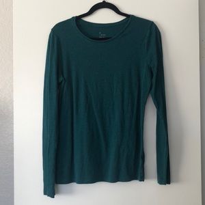 Teal long-sleeve tee